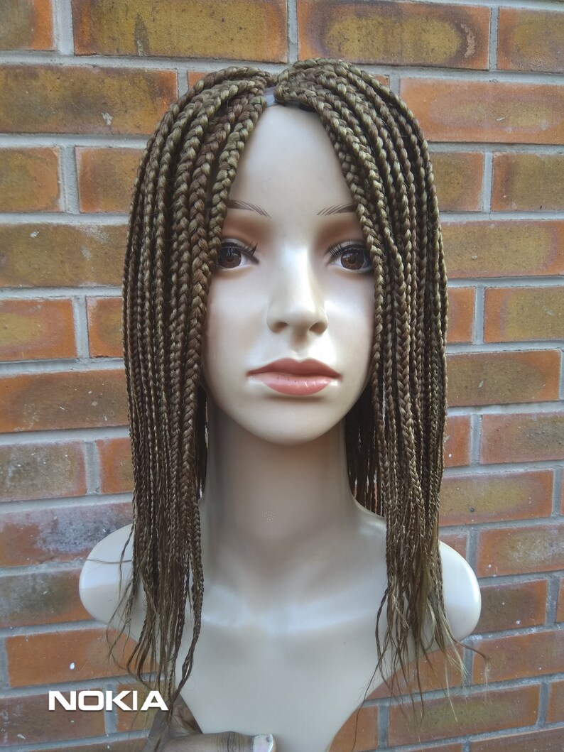 Short Hand Made Feather Box Braids Etsy