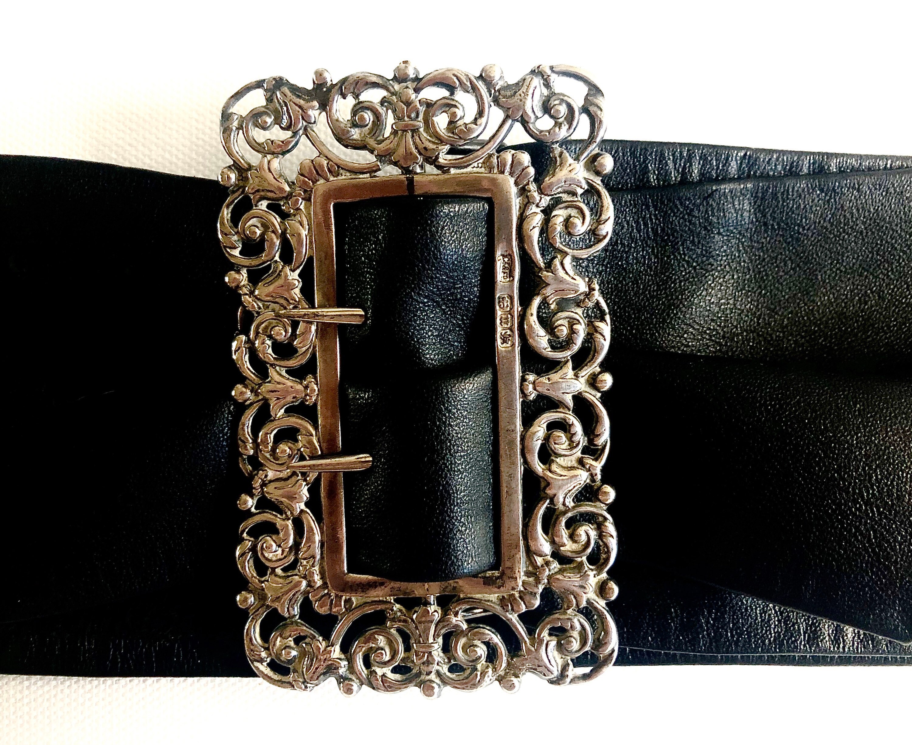 Victorian Ladies Belt/ Antique Belt/ Ornate Belt / Silver Etsy UK
