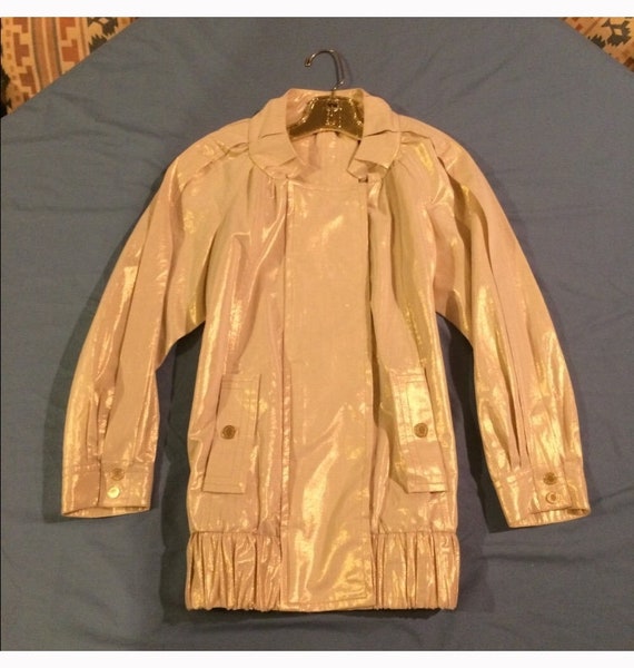 NWOT Badgley Mischka Gold Lamé Jacket - image 8