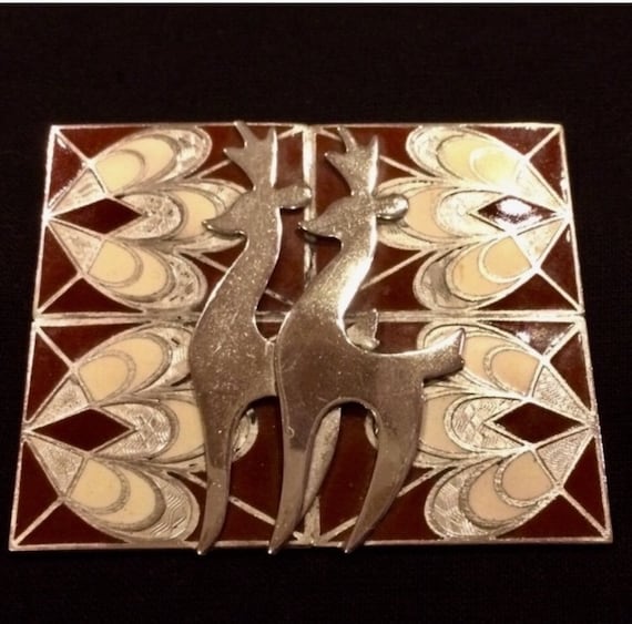 Art Deco Brooch Signed Sandor - image 9