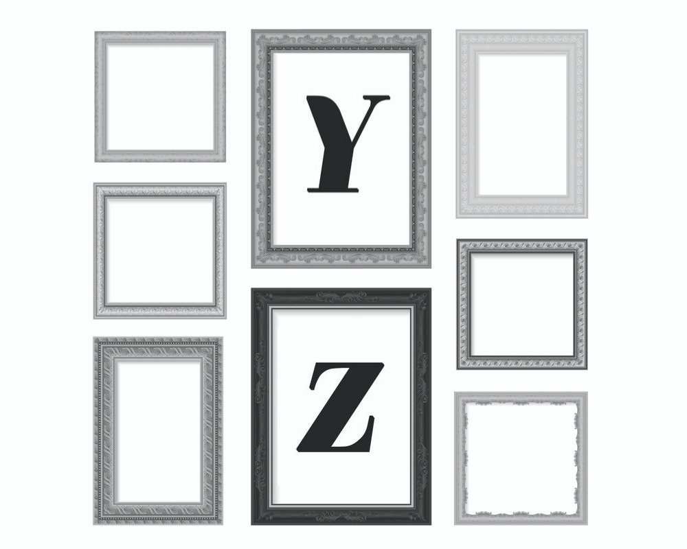 Letters of the Alphabet Printable Poster Typography - Etsy