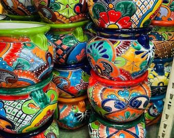 Michoacana Talavera Planter, Ceramic Indoor Pot, Gardening, Outdoor Garden Container, Flower Pot, Spring Garden Decor| Mother's Day Gifts