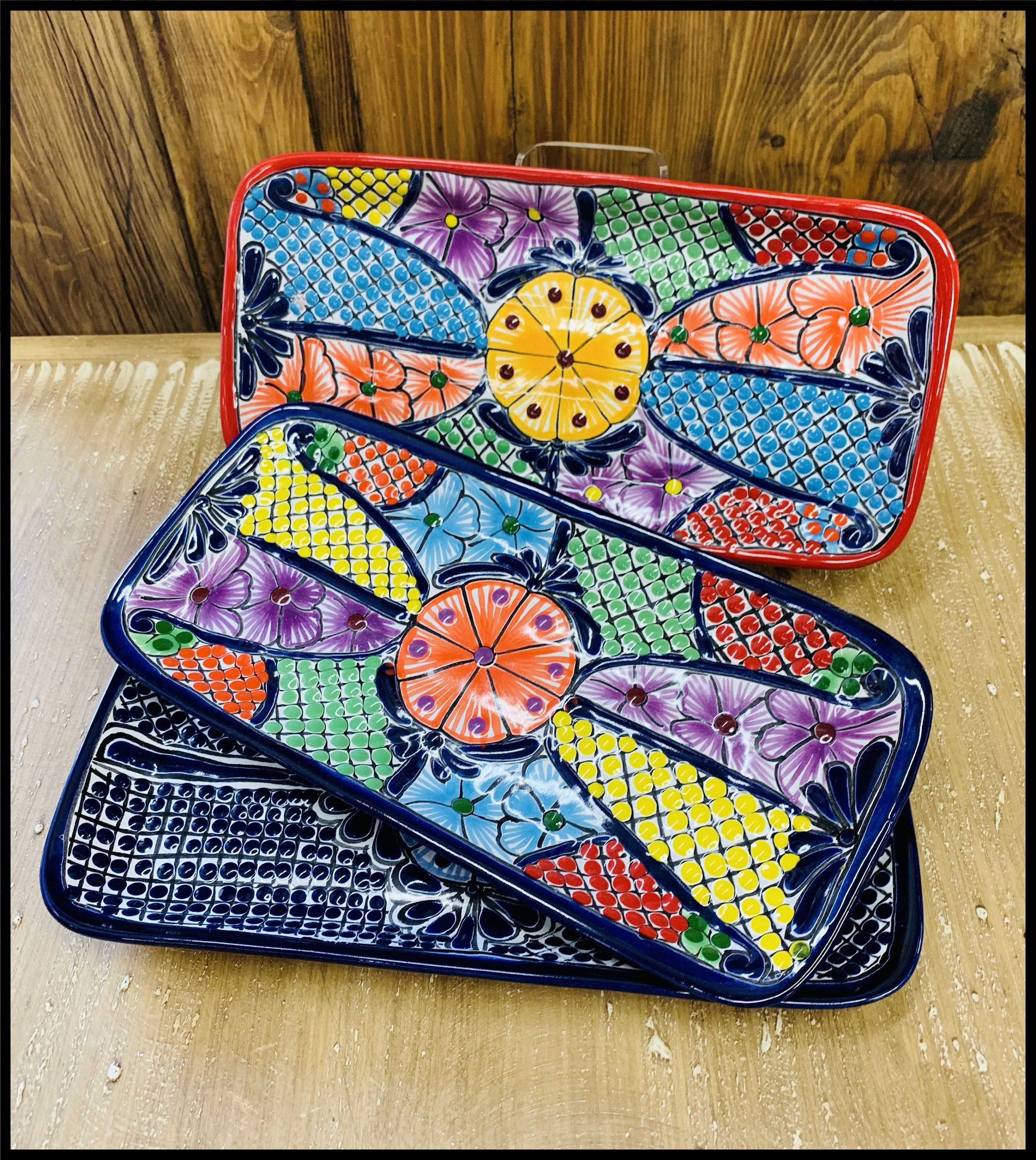 Flat Serving Dish, Entertaining Kitchen Earthenware, Pottery Serving Platter| Mother's Day Gifts| Gifts for Her