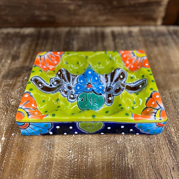 Talavera Country Kitchen Egg Carton, Ceramic Eggbox, Ceramic Egg Tray - Talavera Egg Crate - Egg Holder | Farmhouse| Mother's Day Gifts