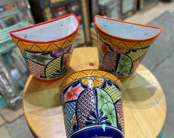 Half Planter | Talavera Flower Pot | Mother's Day Gift