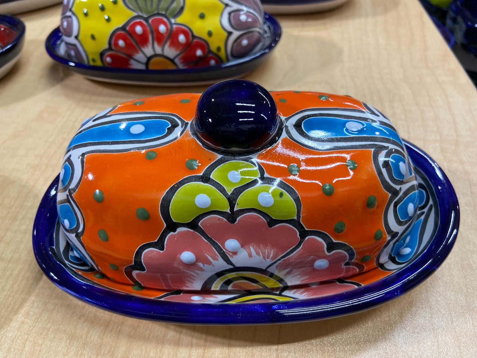 Talavera Ceramic Butter Holder Plato Ceramica De Etsy