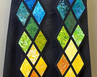 Regenbogen Diamant Geister Stola, Wende-Stola #100