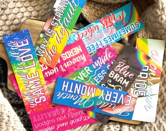 Pride Bookmarks | Bookish & Music