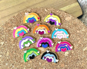 LGBTQIA+ Pride Flag Rainbow | Enamel Pins