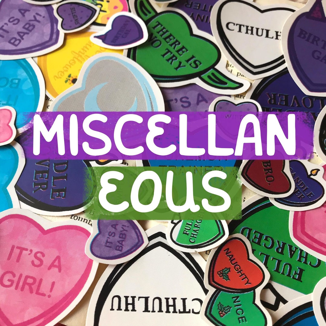 Miscellaneous Candy Heart Stickers random Pick Mini Stickers Large