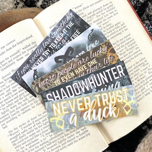 Shadowhunter Bookmarks | Bookish