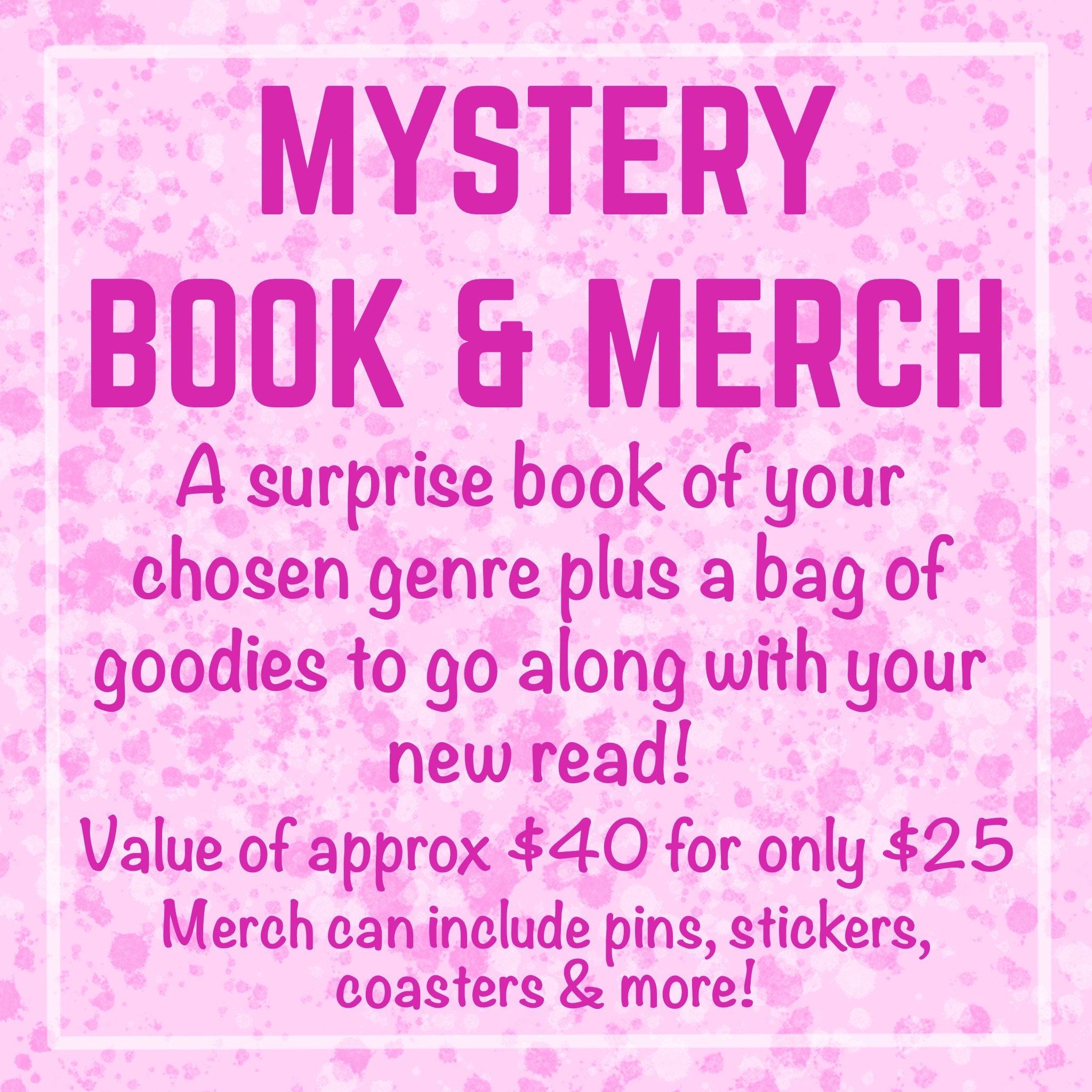 Mystery Book & Merch Mystery Box Etsy Australia