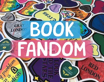 Book Fandom Candy Heart Stickers *Random Pick* | Mini Stickers | Large Stickers