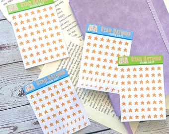 Star Rating Sticker Sheets