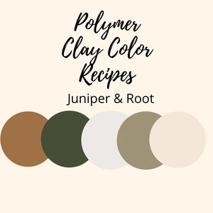 Polymer Clay Color Recipe,Polymer Clay Color Mixing, Olive Greens, Digital Recipe Download,Premo, Souffle, Color Mixing Recipes image 1