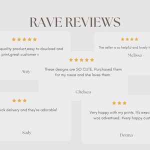 May include: Image featuring customer reviews with star ratings. The text reads "RAVE REVIEWS" at the top. Reviews include comments about product quality, customer service, and quick delivery. Names of reviewers are also included.