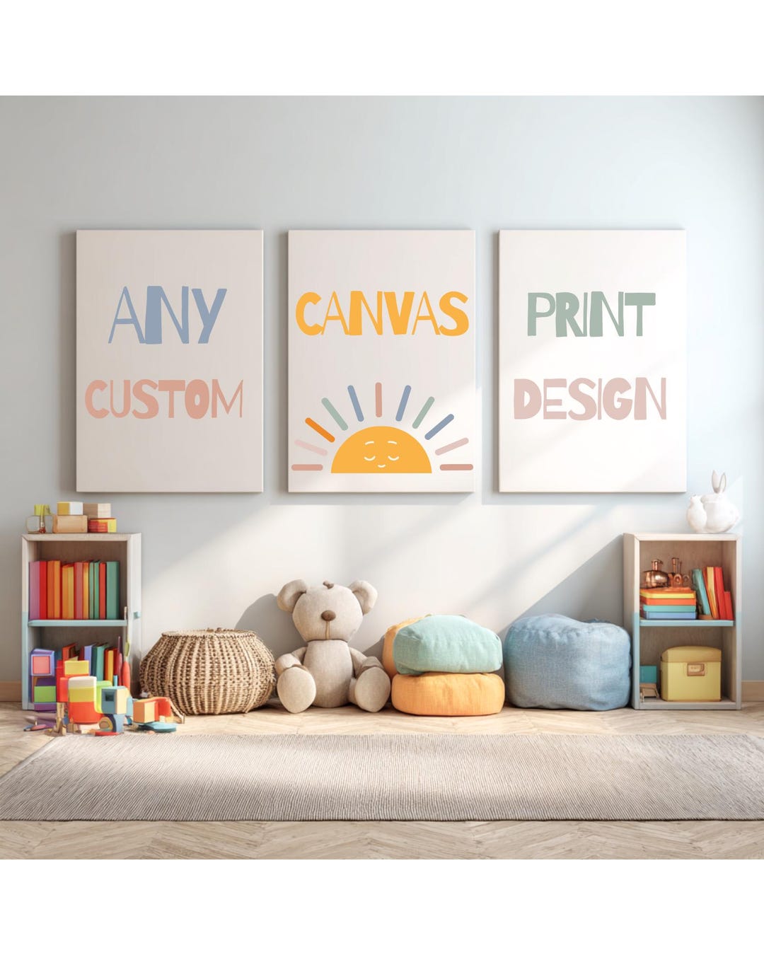 Custom Design Canvas Prints(set of 3) - Etsy