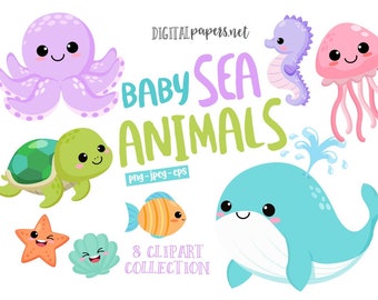 Under The Sea Clipart Etsy