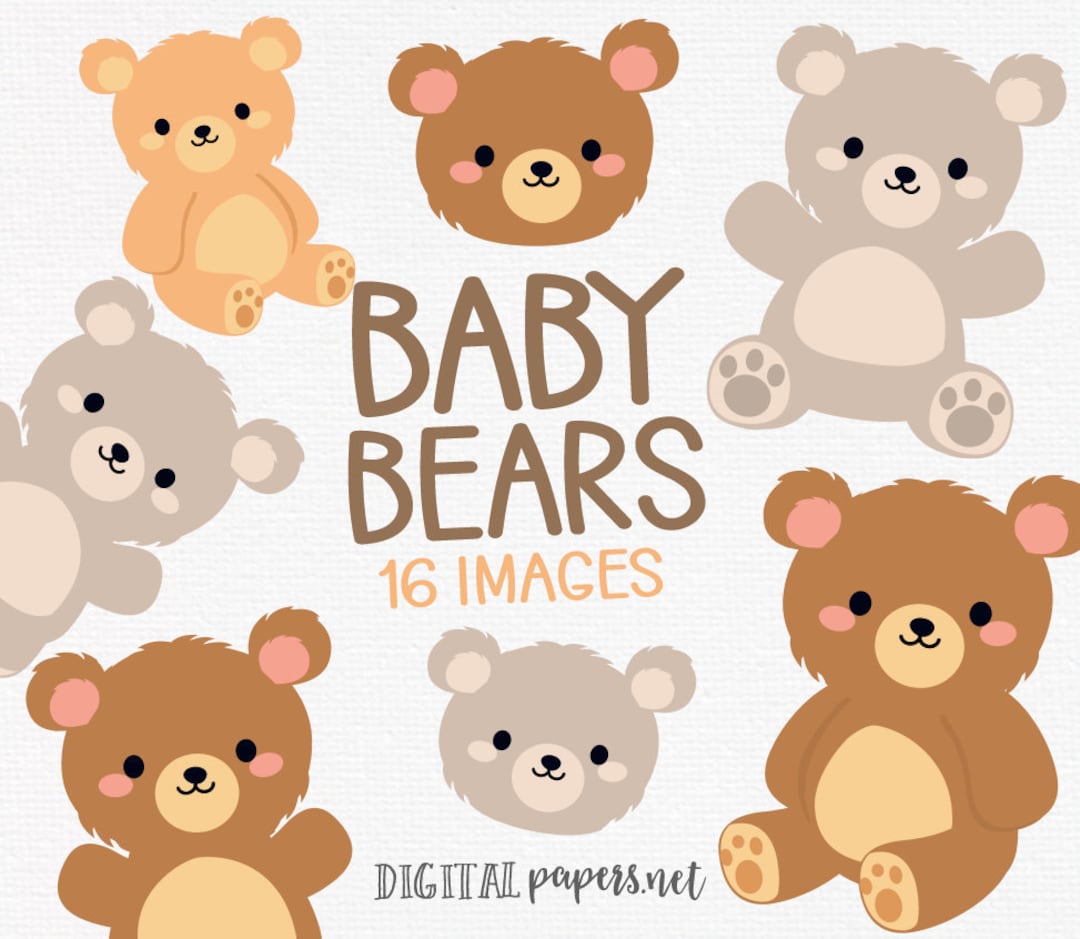 Bear Clipart, Animal Clipart, Baby Bear Clipart, Teddy Bear Clip Art ...