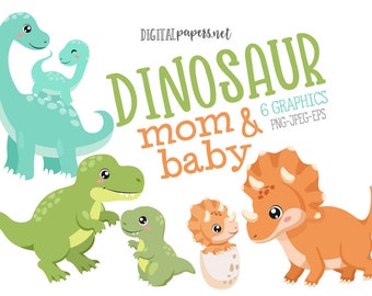 Dinosaurie Clipart, Mors dag dinosaurie Clipart, T-rex clipart, Triceratops Clipart, Dinosaurie Clip Art, Trex Clipart, DIREKT NEDLADDNING