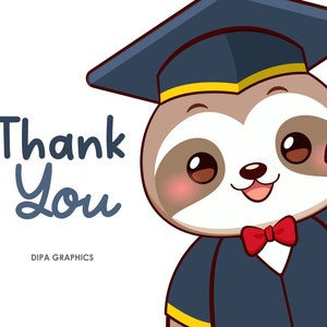 Graduation Sloth Clipart, Sloth PNG, Balloon Clipart, Diploma Clipart, Like PNG, Congrats to the Grad PNG, Commercial Use, Instant Download image 4