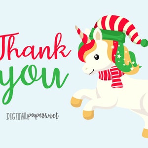 Christmas Unicorns Clipart, Magical Clipart, Ugly Sweater Clipart, EPS Vector Graphics, Commercial Use, INSTANT DOWNLOAD zdjęcie 3