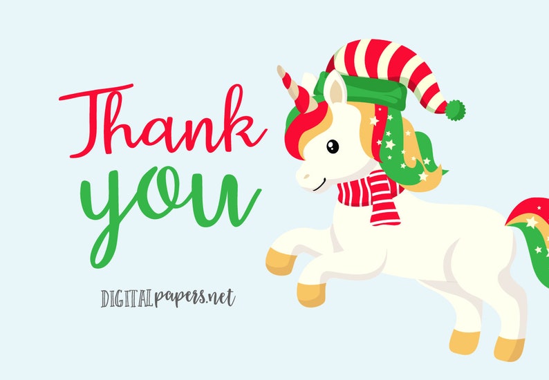 Christmas Unicorns Clipart, Magical Clipart, Ugly Sweater Clipart, EPS Vector Graphics, Commercial Use, INSTANT DOWNLOAD zdjęcie 3