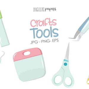 Crafts Clipart, Crafting Clipart, Scrapbook Clipart, Scrapbooking, Plotter Tools Clip art, Tool Clipart, Commercial, INSTANT DOWNLOAD