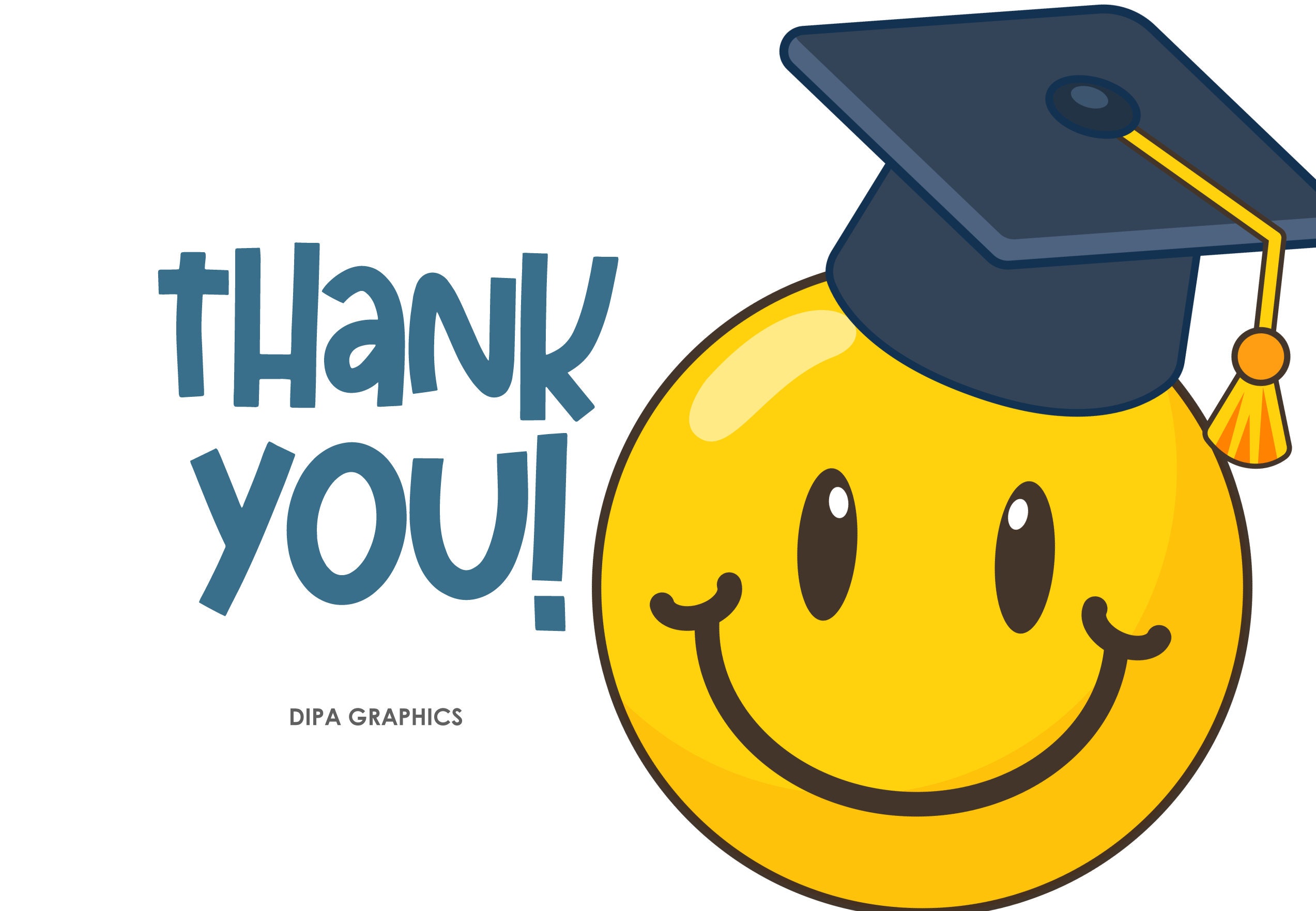 Retro Graduation Clipart: Smiley, Diploma, Balloons (PNG, JPEG, EPS) - Etsy