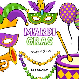 Mardi Gras Sloth Clipart: Holiday PNG Graphics (Commercial Use)