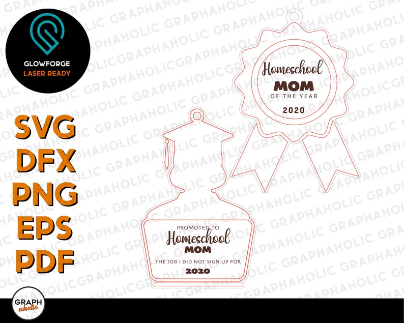 Download Homeschool MOM 2020 Christmas Ornament SVG Glowforge File ...