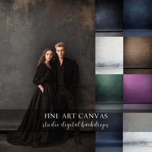 Fine Art Canvas Studio Backdrops: Maternity & Portrait Photography Overlays (Digital Download, 29 JPEGs, 5376x8064px )