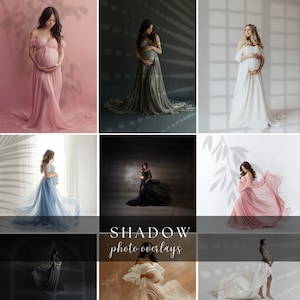 50 Window Shadow Overlays for Photoshop PNG Overlays Maternity Studio Backdrops Botanic Light Wedding Portrait Composite Photography
