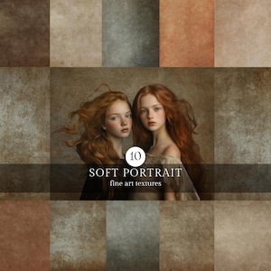 10 Fine Art Portrait Texture Overlays: Soft Brown & Beige (Digital Download)