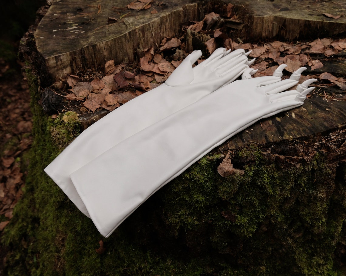 Cosplay gloves with claws TOTAL WHITE Etsy