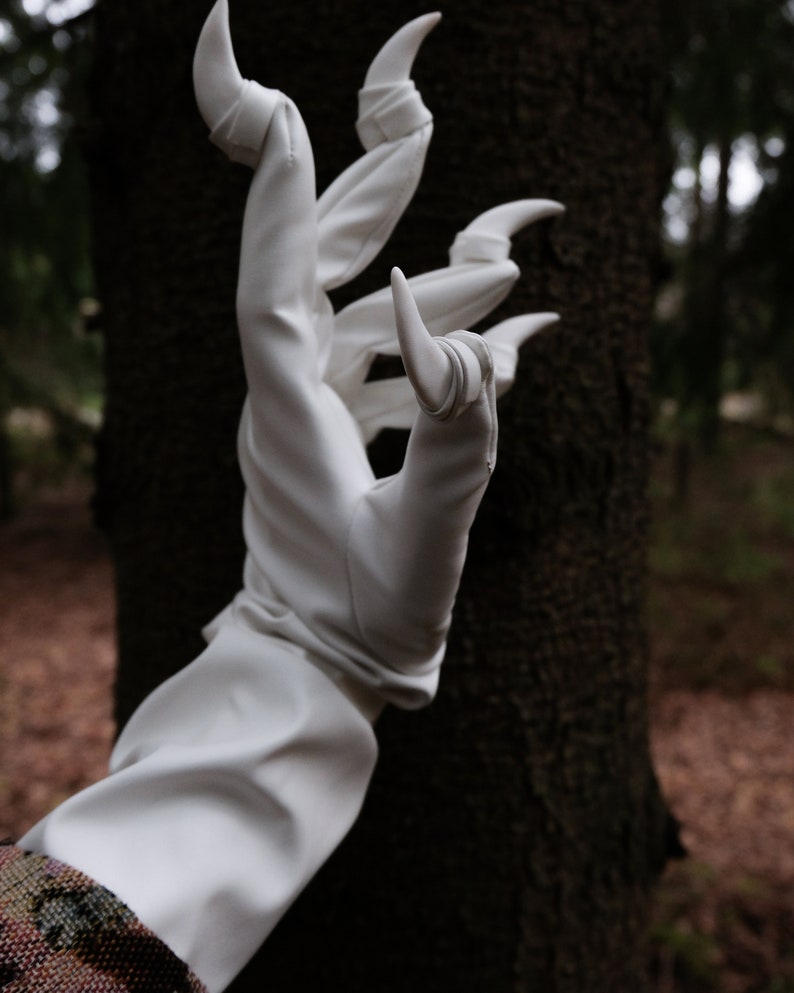 Cosplay Claw Gloves TOTAL WHITE Etsy