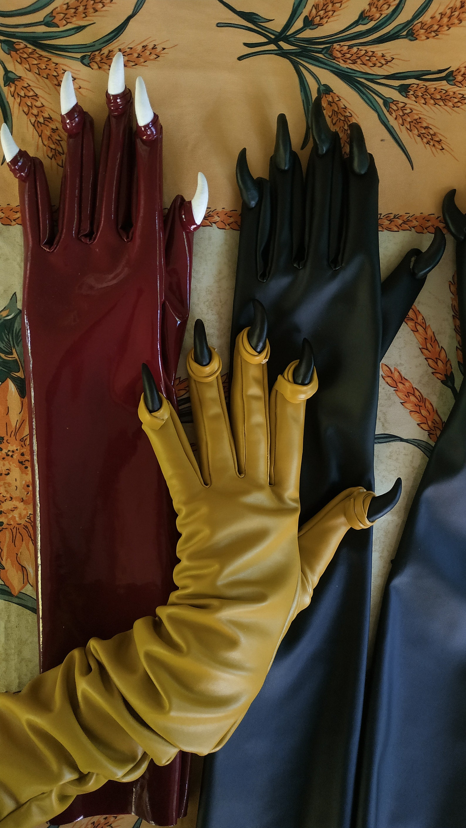 Bird or reptile cosplay gloves with claws Etsy