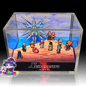 XENOGEARS Diorama - Rectangle Deluxe Size - 16.5cm x 10cm x 9.5cm - Game Cube Display