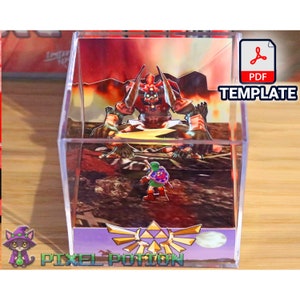 Zelda: Ocarina of Time - DIY Cube Diorama Template - DPF File