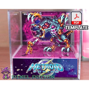 Metroid Fusion (GBA Version) - DIY Cube Diorama Template - DPF File