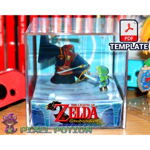 Zelda: The Wind Waker - DIY Cube Diorama Template - DPF File