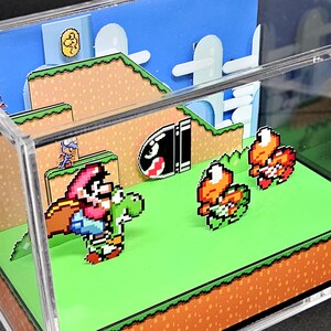 Super Mario World Cube Diorama - Rectangle Deluxe Size - 16.5cm X 10cm ...