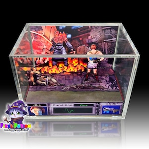 RESIDENT EVIL 3 NEMESIS Cube Diorama - Rectangle Deluxe Size - 16.5cm x 10cm x 9.5cm - Game Cube Display