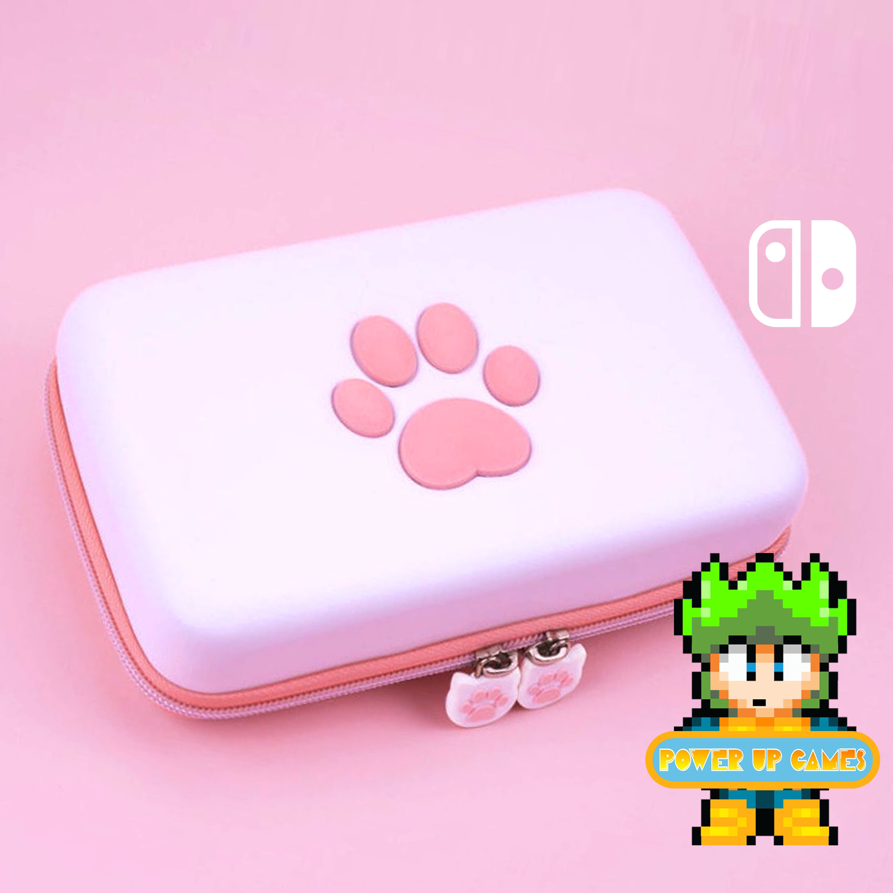 Nintendo Switch Cute Cat Paw Storage Carry Case Gaming Etsy