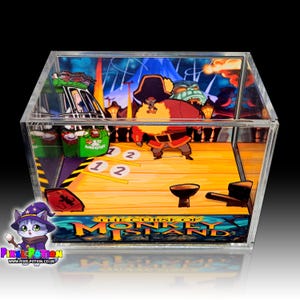 The Curse of Monkey Island Cube Diorama - Rectangle Deluxe Size - 16.5cm x 10cm x 9.5cm - Game Cube Display