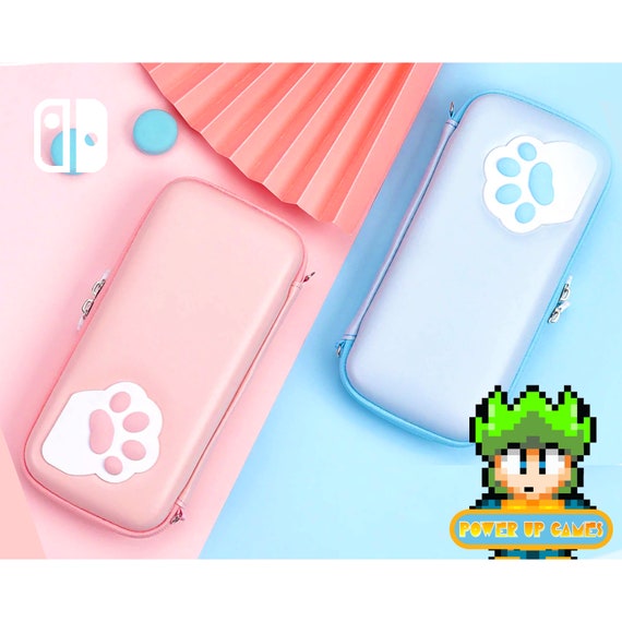 Nintendo Switch Case Pink Blue Mint Purple Cat Paw Carrying Etsy Nintendo Switch Case Pink Blue Mint Purple Cat Paw Carrying Etsy