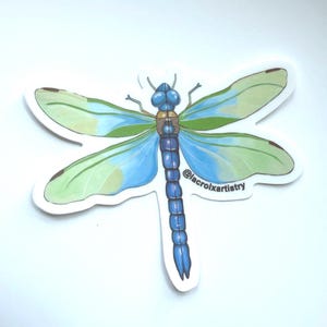 Title: Dragonfly Vinyl Sticker 3 inch Waterproof and Scratch Resistant Nature Decal
