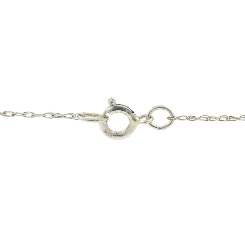0.50CTW Necklace /& Pendant Set Ladies Estate 10K White Gold Diamond Earrings