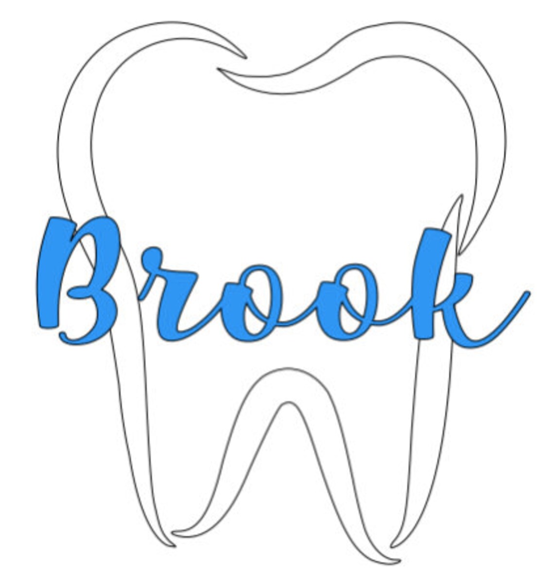 Tooth Decal Sticker Etsy