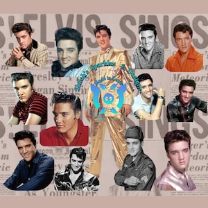 Elvis 20 OZ Skinny Sublimationsbecher Wrap Digitales Design, PNG Datei Download, 9,2 &quot;x 8,3&quot;